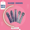 Crystal Sleeve Silicone Spike Condoms for Male Delay Condoms