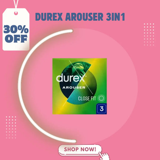 Durex Arouser Condoms 3 pieces safevibe.pk