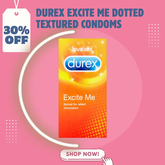 Durex Excite Me Dotted Textured Condoms Condoms